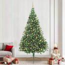 Künstlicher vorbeleuchteter Weihnachtsbaum Grün 240 cm PVC