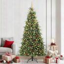 Künstlicher klappbarer Weihnachtsbaum Grün 240 cm PE und PVC