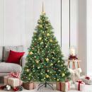 Künstlicher Weihnachtsbaum mit 300 LEDs Grün 180 cm PE und PVC