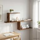 Wandregal Altholz 122 x 18 x 60 cm Holzwerkstoff