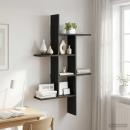 Wandregal Schwarze Eiche 61 x 15 x 102 cm Holzwerkstoff