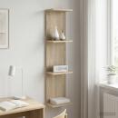 Wandregal Sonoma-Eiche 25 x 15 x 100 cm Holzwerkstoff