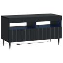 LED-TV-Schrank Schwarz Holzwerkstoff