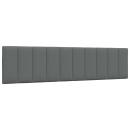 Kopfteil-Kissen "Hanko" Dunkelgrau 200 cm Stoff