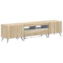 5-teiliges LED TV Schrank Sonoma-Eiche Holzwerkstoff
