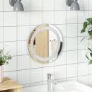LED-Badezimmerspiegel Transparent Ø 30 cm Gehärtetes Glas