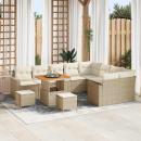 ARDEBO.de - Gartensofa-set 13 Stk. 10-Sitzanzahl Beige und Creme