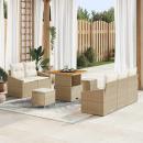 ARDEBO.de - Garten-Sofa-Set 8 Stk. 7-Sitzanzahl Beige