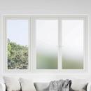 ARDEBO.de - Selbstklebende Fensterfolie Frostiges Weiß 90 x 500 cm PVC