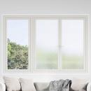 ARDEBO.de - Selbstklebende Fensterfolie Mattierte Streifen 60 x 500 cm PVC