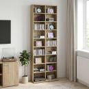 ARDEBO.de - CD Regal Sonoma-Eiche 65 x 23,5 x 175 cm Holzwerkstoff