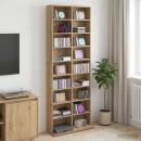 ARDEBO.de - CD Regal Artisan-Eiche 65 x 23,5 x 175 cm Holzwerkstoff