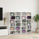 ARDEBO.de - CD Regal 2 Stk. Weiß 60 x 17 x 92 cm Holzwerkstoff