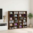 ARDEBO.de - CD Regal 2 Stk. Räuchereiche 60 x 17 x 92 cm Holzwerkstoff