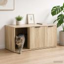 Katzenkiste Möbel Sonoma-Eiche 100 x 49 x 45 cm Holzwerkstoff