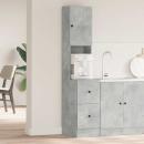 ARDEBO.de - Küchenschrank Grau 35 x 50 x 180 cm Holzwerkstoff