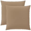 Kissenbezug 2 stk. HEERLEN Taupe 60 x 60 cm Polyester
