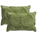 Kissenbezug 2 stk. HOUTEN Blattdesign 50 x 70 cm Polyester