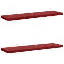 2-teilige Bankkissen VUGHT 2 stk. 100 % Polyester Weinrot