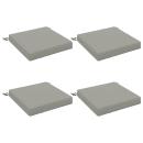 4-teilige Sitzkissen SOEST 4 stk. 100 % Polyester Grau