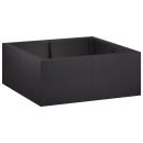 ARDEBO.de - Stützmauer 4 stk. 100 x 100 x 50 cm Stahl Schwarz