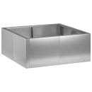 ARDEBO.de - Stützmauer 4 stk. 100 x 100 x 30 cm Verzinkter Stahl Silber