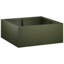 ARDEBO.de - Stützmauer 4 stk. 100 x 100 x 40 cm Stahl Olivgrün