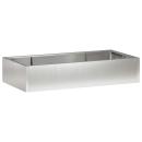 ARDEBO.de - Stützmauer 6 stk. 200 x 100 x 50 cm Edelstahl Silber