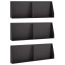 ARDEBO.de - Stützmauer 6 stk. 60 x 12 x 30 cm Stahl Schwarz
