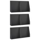 ARDEBO.de - Stützmauer 6 stk. 40 x 12 x 50 cm Stahl Schwarz