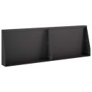 ARDEBO.de - Stützmauer 2 stk. 60 x 12 x 30 cm Stahl Schwarz