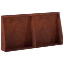 ARDEBO.de - Stützmauer 2 stk. 40 x 12 x 40 cm Wetterfeststahl Rostoptik