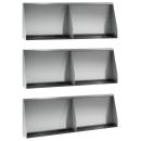ARDEBO.de - Stützmauer 6 stk. 60 x 12 x 30 cm Verzinkter Stahl Silber