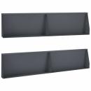 ARDEBO.de - Stützmauer 4 stk. 100 x 12 x 50 cm Stahl Anthrazit