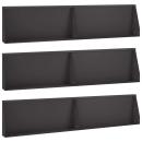 ARDEBO.de - Stützmauer 6 stk. 100 x 12 x 40 cm Stahl Schwarz