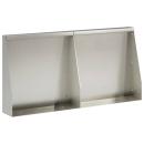 ARDEBO.de - Stützmauer 2 stk. 40 x 12 x 30 cm Edelstahl Silber