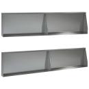 ARDEBO.de - Stützmauer 4 stk. 100 x 12 x 50 cm Verzinkter Stahl Silber