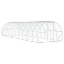 ARDEBO.de - Hühnerunterkunft Silber 1000 x 300 x 200 cm Verzinkter Stahl