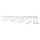 ARDEBO.de - Hühnerunterkunft Silber 1200 x 150 x 100 cm Verzinkter Stahl
