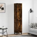 ARDEBO.de - Highboard Räuchereiche 34,5x34x180 cm Holzwerkstoff