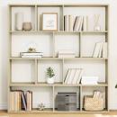 ARDEBO.de - Bücherregal Sonoma-Eiche 132x29x141,5 cm Holzwerkstoff