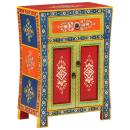 ARDEBO.de - Sideboard Handbemalt 54x30x74 cm Massivholz Mango