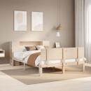 ARDEBO.de - Massivholzbett mit Regal ohne Matratze 135x190 cm Kiefer