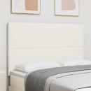 LED Kopfteil mit LED-Lichtleisten Creme 160 cm Cordstoff