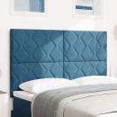 LED Kopfteil Dunkelblau 160 cm Samt