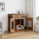 Hundekäfigmöbel Altholz 90 x 47,5 x 80 cm Holzwerkstoff
