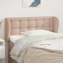 Kopfteil mit Ohren Cappuccino-Braun 83x23x78/88 cm Kunstleder