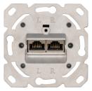 ARDEBO.de - Universal RJ 45 UP-Datendose Cat. 6, 2-fach, Projektverpackung