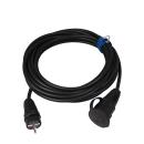 ARDEBO.de - SiRoX Schutzkontakt-Verlängerung H07RN-F 3G1,5 mm², 30 m, schwarz mit Deckel am Band