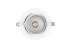 ARDEBO.de - InnoGreen Downlight MULTI mit LED-Leuchtmittel und TRIAC-Treiber, 10 W, 3.000 K, dimmbar, 45° schwenkbar, rund, weiß, Ø 96 mm